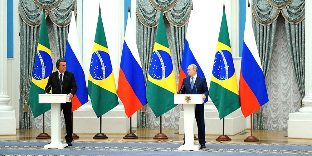 Jair Bolsonaro et Vladimir Poutine