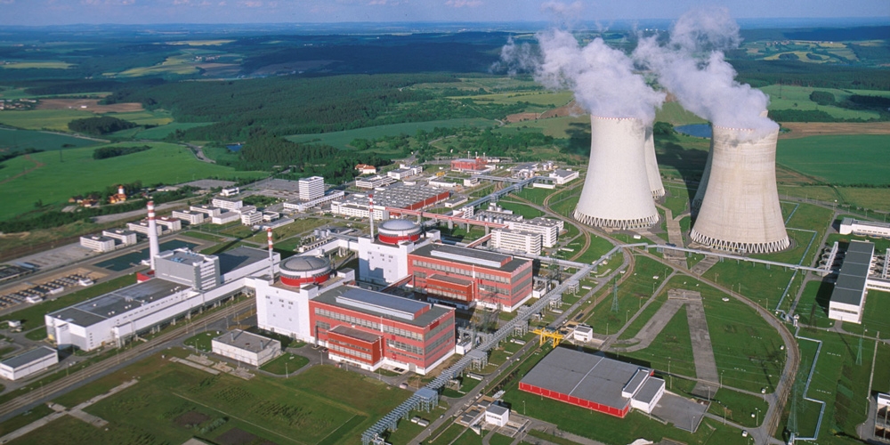 Kernkraftwerk Temelín in der Tschechischen Republik
