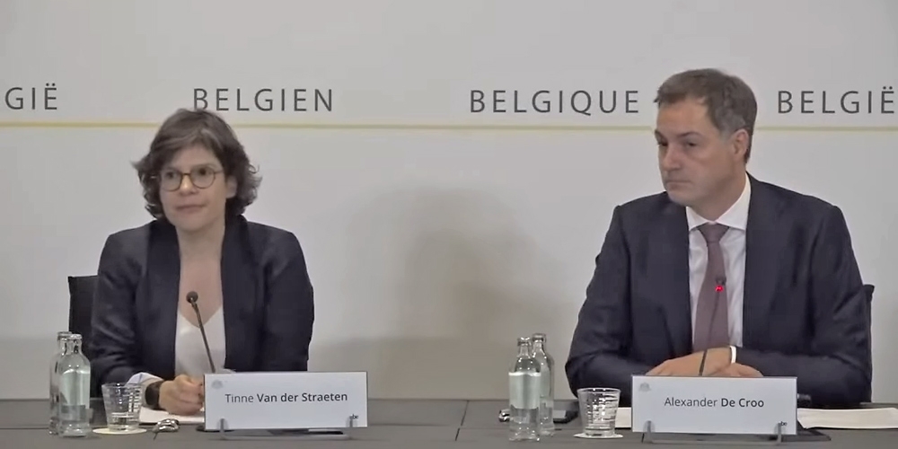 Energieministerin Tinne Van der Straeten, Premierminister Alexander De Croo