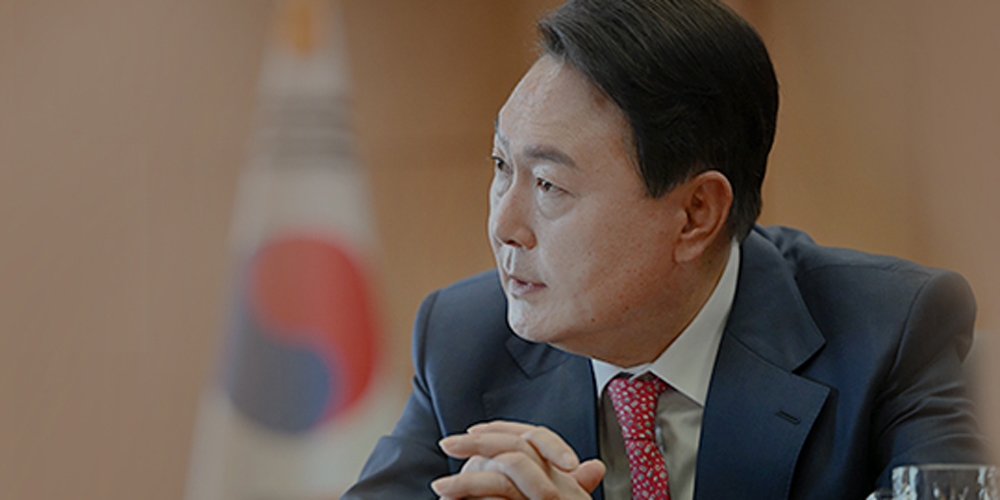 Der südkoreanische Präsident Yoon Suk-yeol