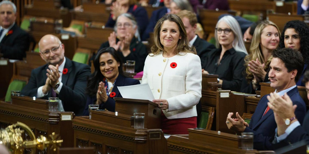 Chrystia Freeland verkündet das Herbststatement