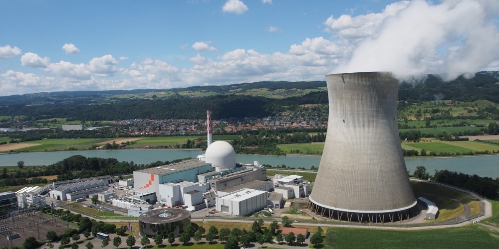 Kernkraftwerk Leibstadt aus der Luft