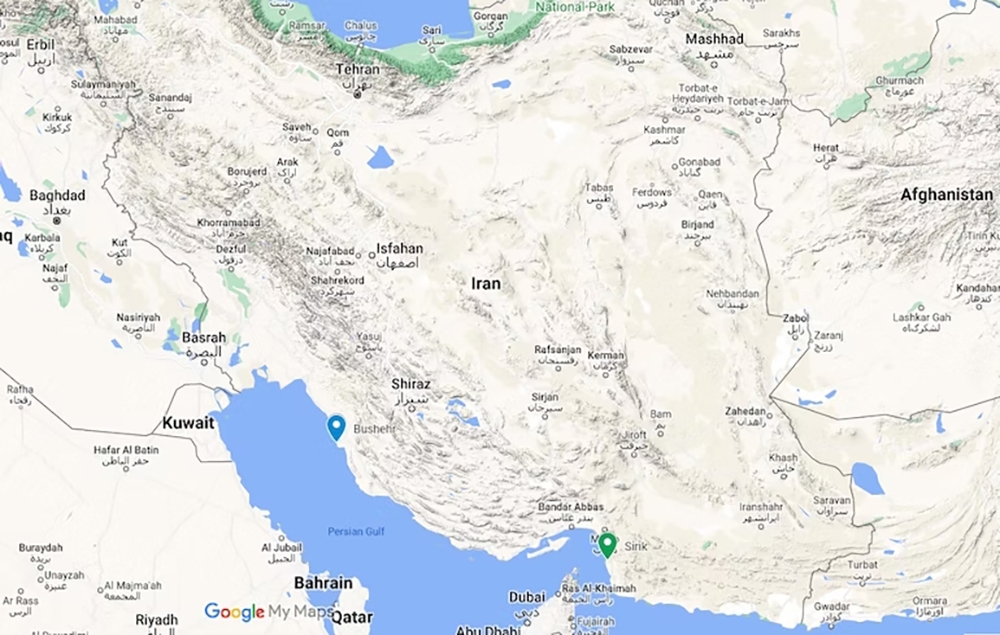 Karte von Iran