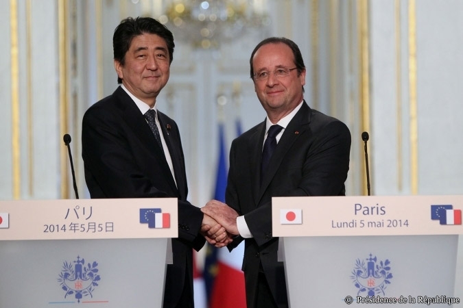 Nach einem mehrtägigen Staatsbesuch des japanischen Premierministers Shinzo Abe beim französischen Präsidenten François Hollande Anfang Mai 2014 halten die Staaten fest, die Entwicklung neuer Kernkraftwerke der vierten Generation gemeinsam vorantreiben zu wollen.
