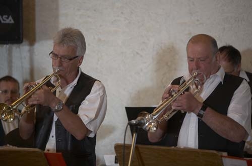 Die Band des Kernkraftwerks Beznau sorgte für die musikalische Begleitung des Tages.