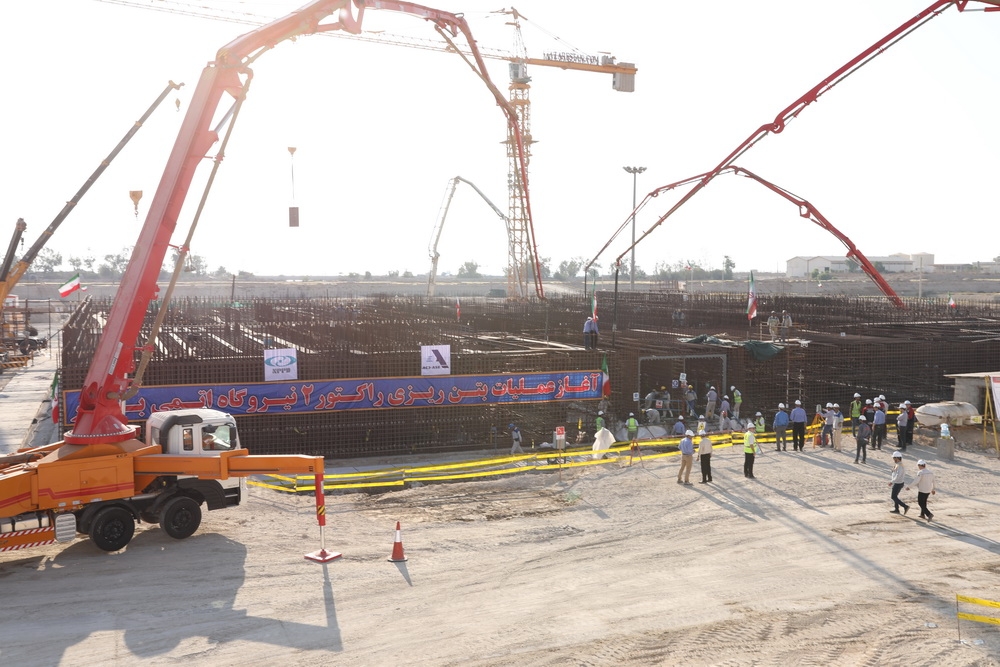 Les travaux de construction de la tranche iranienne Bushehr 2 ont été lancés le 10 novembre 2019.