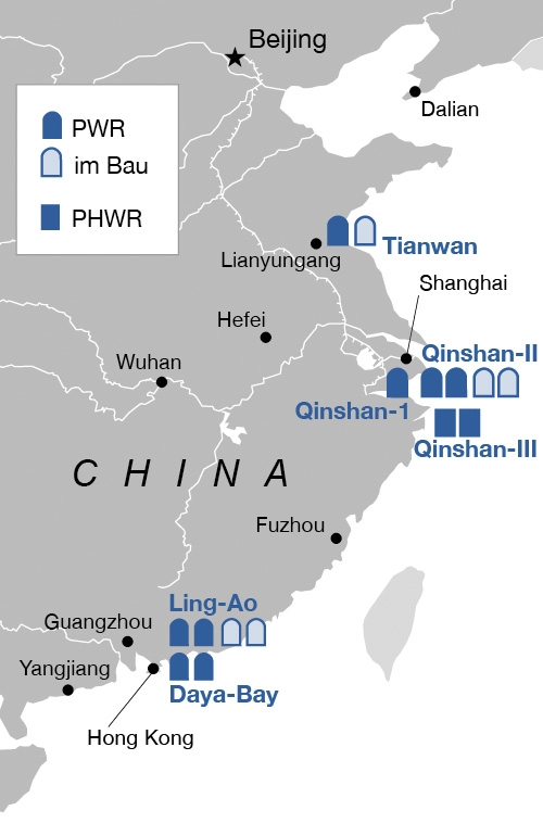 Kernkraftwerke in China