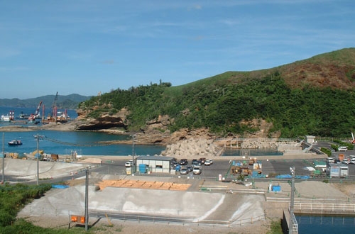 Bauplatz des geplanten Kernkraftwerks Shimane-3.