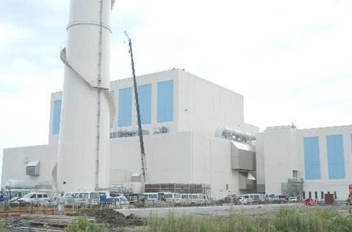 Das soeben fertig gestellte japanische Kernkraftwerk Higashidori-1.