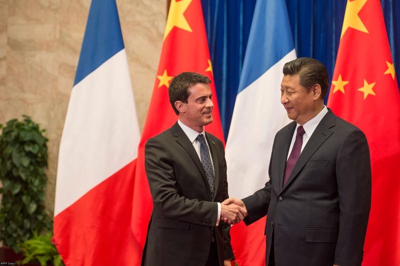 Das Treffen von Frankreichs Premierminister Manuel Valls mit Chinas Präsidenten Xi Jinping führte zur Unterzeichnung verschiedener Absichtserklärungen.