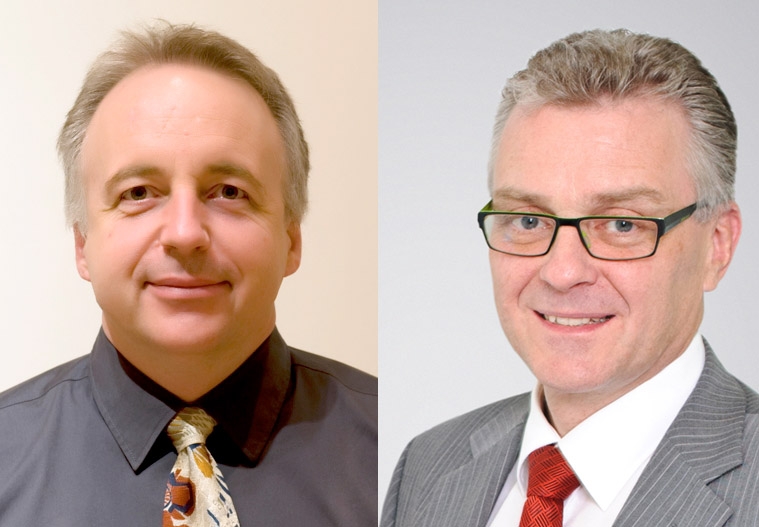 La nouvelle direction de Beznau à partir de 2016: le directeur de la centrale Michael Dost (à gauche) et son suppléant Roland Schmidiger.