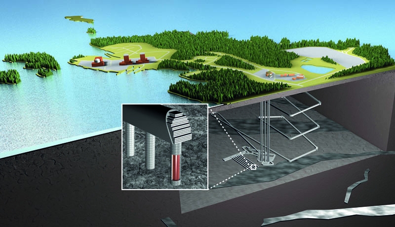 So könnte das geplante geologische Tiefenlager auf der Halbinsel Olkiluoto 2020 aussehen.