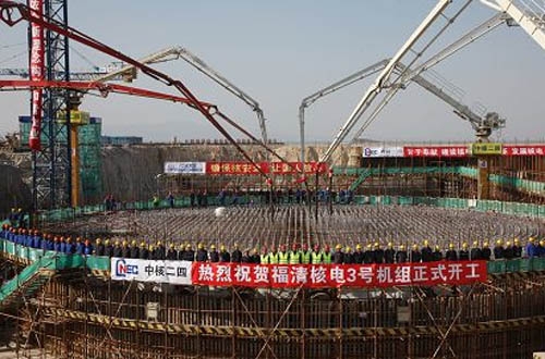 Die Bauarbeiten für Fuqing-3 haben am 31. Dezember 2010 offiziell begonnen.