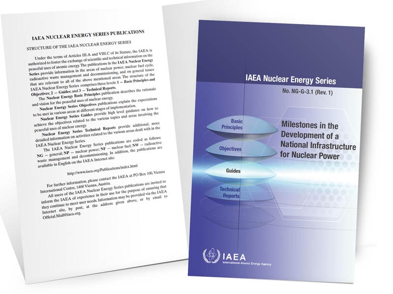 Das überarbeitete IAEO-Milestone-Dokument für Länder, die neu in die Kernenergie einsteigen wollen, ist am 3. September 2015 veröffentlicht worden.