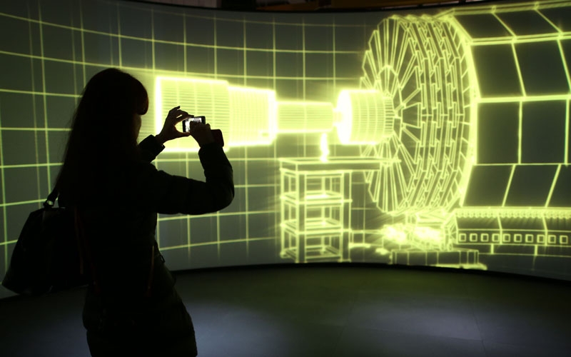 Bis am 6. Mai 2014 wird den Besucherinnen und Besuchern des Science Museum in London mit der «Collider»-Ausstellung das LHC-Experiment näher gebracht.