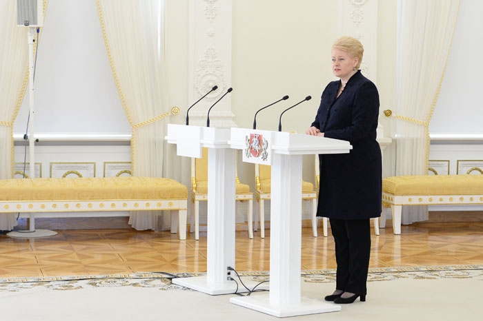 Die litauische Staatspräsidentin Dalia Grybauskaite bekräftigt die strategische Bedeutung des geplanten Kernkraftwerks Visaginas.
