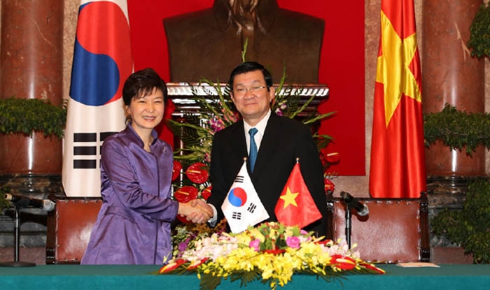 Die südkoreanische Präsidentin Park Geun-Hye und ihr vietnamesischer Amtskollege Truong Tan Sang einigten sich auf die Fortführung einer Zusammenarbeit, die zum Bau des dritten Kernkraftwerks in Vietnam führen kann.