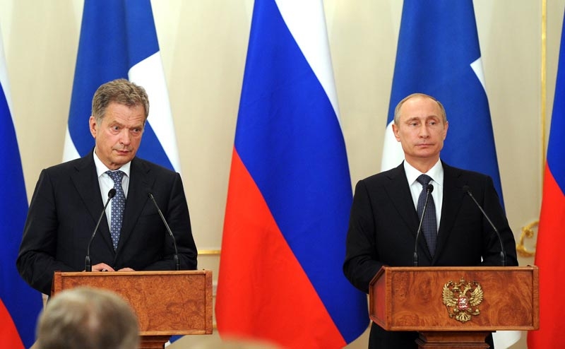 Der russische Präsident, Wladimir Putin, und sein finnischer Amtskollege, Sauli Niinistö, äusserten sich an einer gemeinsamen Medienkonferenz zum Neubau der finnischen Kernkraftwerkseinheit Hanhikivi-1.