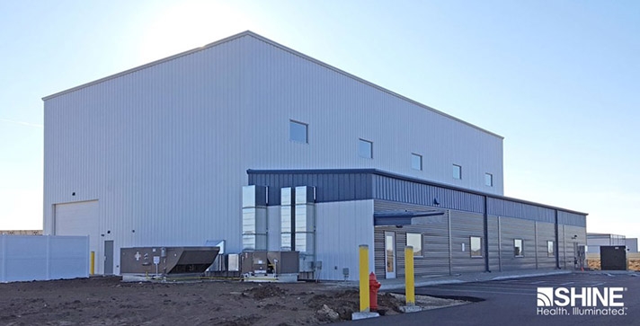 Le bâtiment «Building One» du nouveau campus de production d’isotopes de Shine Medical Technologies, dans le Wisconsin, a pu être investi.