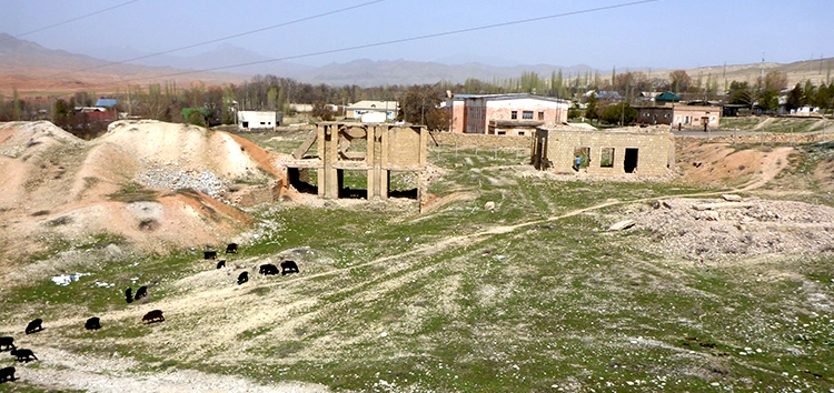 Altlastensanierung: der Standort Schekaftar in Kirgistan.