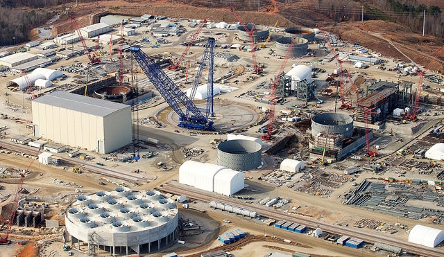 Die Baustelle der AP1000-Einheiten V.C. Summer-2 und -3 am 18. Dezember 2014.