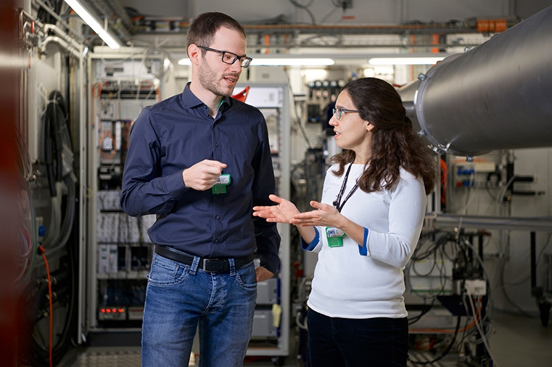 Avec d’autres chercheurs du PSI, Klaus Wakonig et Ana Diaz ont appliqué pour la première fois le principe de la ptychographie de Fourier à la microscopie à rayons X.