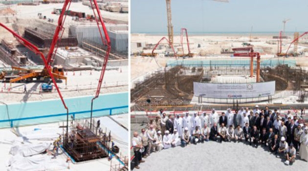 Die Kernkraftwerkseinheit Barakah-2 ist offiziell im Bau.