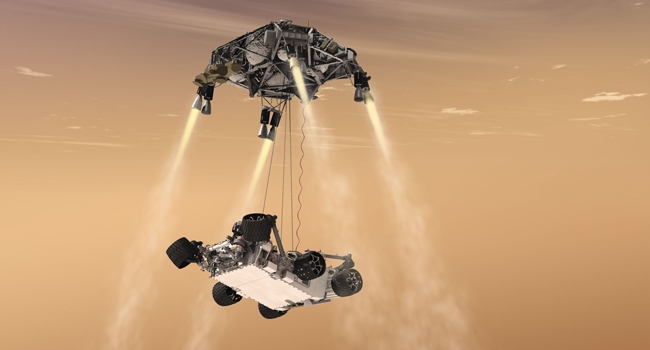 Am 6. August 2012 ist der amerikanische Marsrover Curiosity erfolgreich auf der Marsoberfläche gelandet.