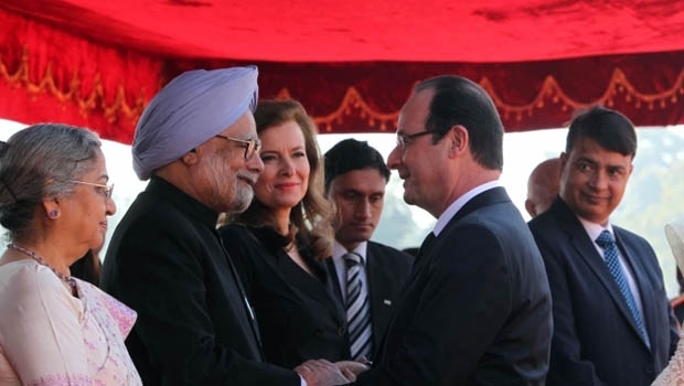Der indische Premierminister Manmohan Singh und der französische Präsident François Hollande haben ein gemeinsames Ziel vor Augen: Sie wollen am indischen Standort Jaitapur sechs EPR bauen.
