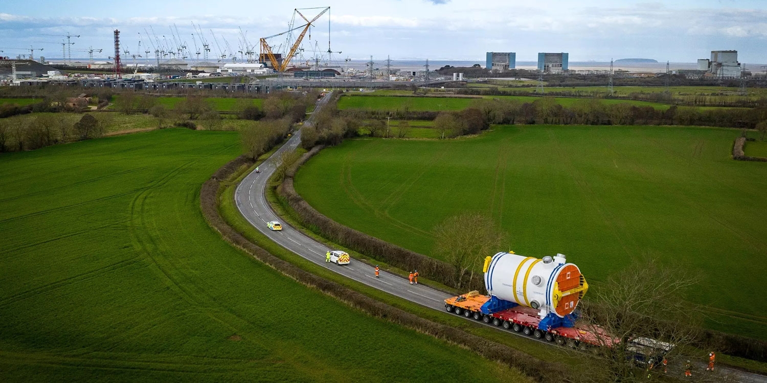 La cuve de pression est arrivée sur le chantier de Hinkley Point C