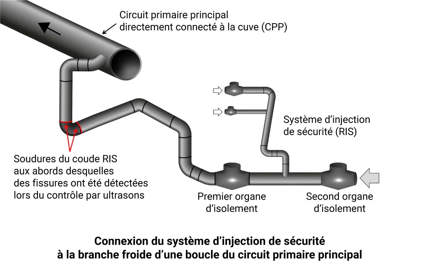La branche froide du circuit d’injection de sécurité