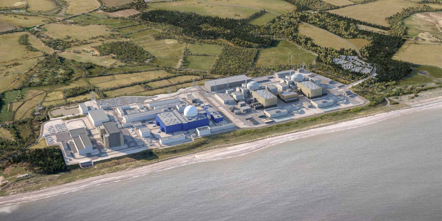 Le site nucléaire de Sizewell en Grande-Bretagne