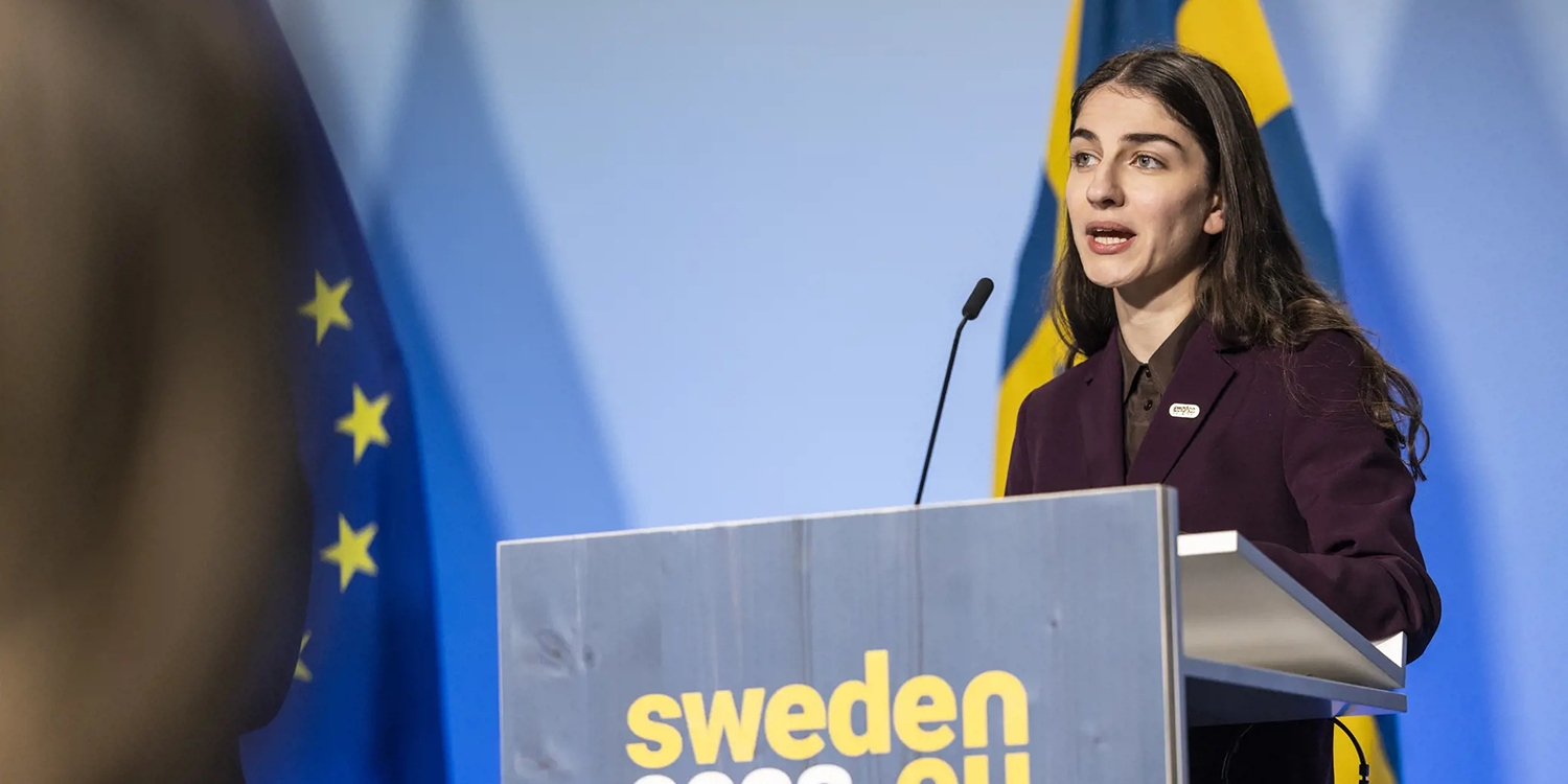 Romina Pourmokhtari, schwedische Ministerin für Klima und Umwelt