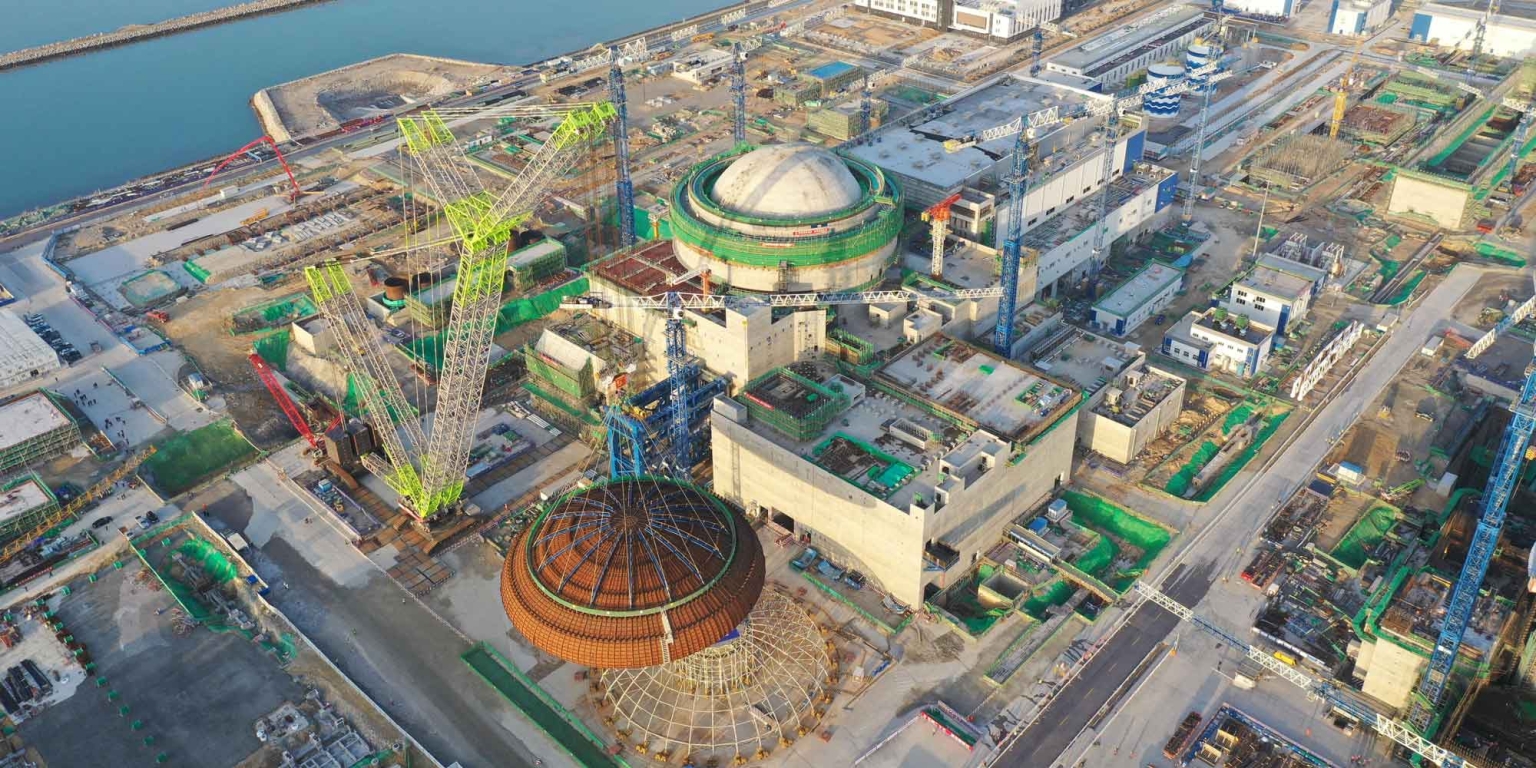 La construction de la centerale nucléaire de Zhangzhou en Chine