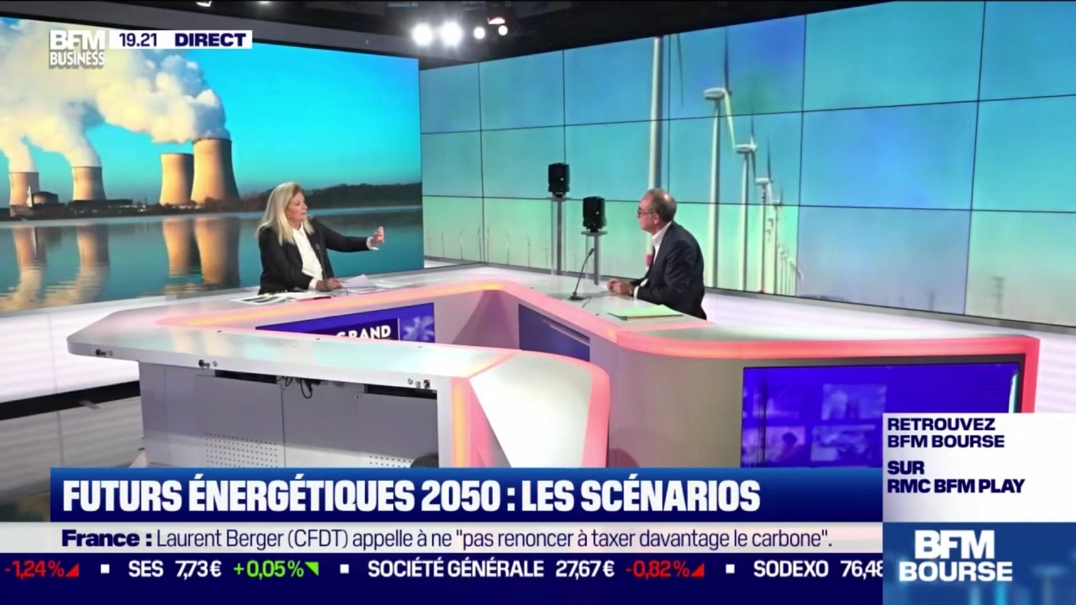 RTE-Präsident Xavier Piechaczyk stellt die Szenarien der Studie «Futurs énergétiques 2050» vor.