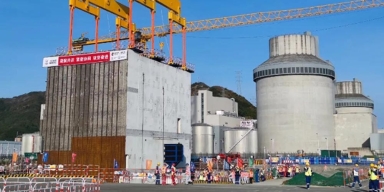 Sanmen3 Grosskomponente platziert Nuklearforum Schweiz