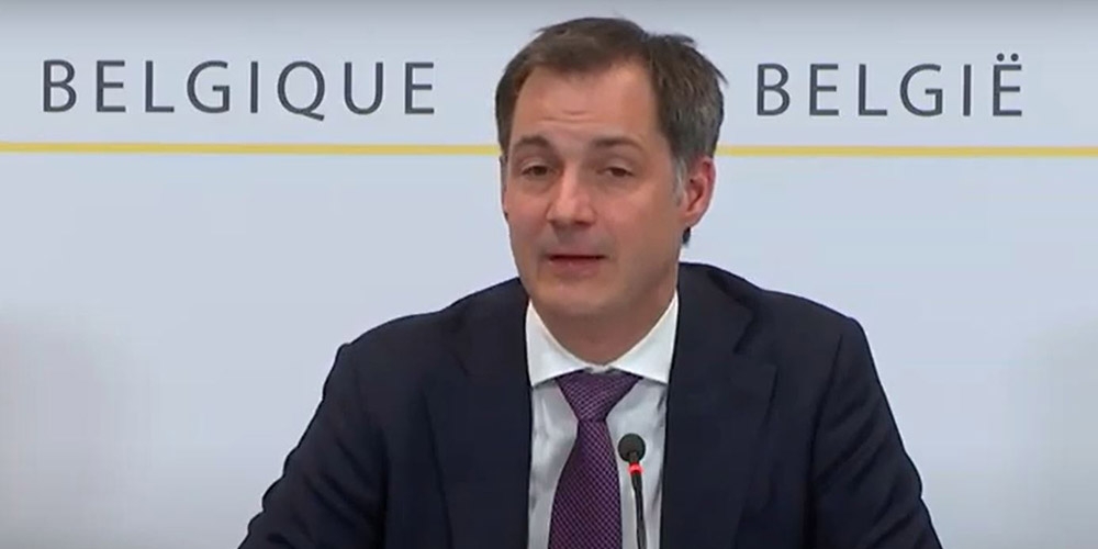 Le Premier ministre belge Alexander De Croo