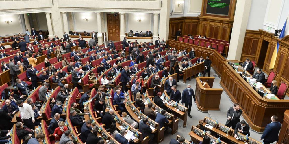 Plenarsaal des ukrainischen Parlaments