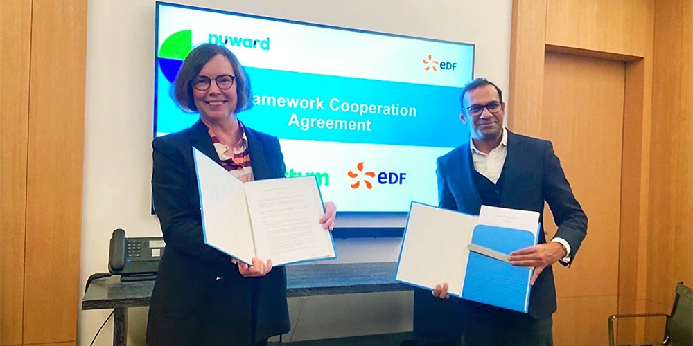 Petra Lundström (Fortum) und Vakis Ramany (EDF)