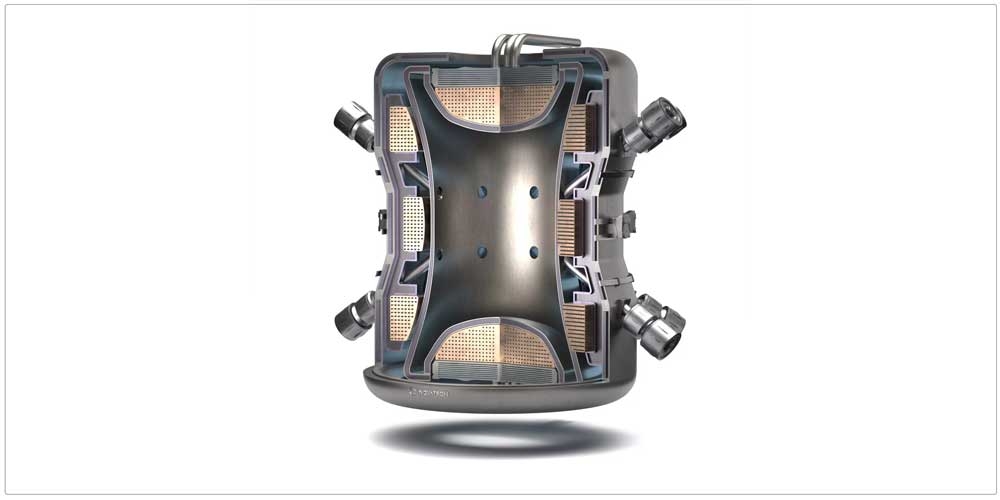 Représentation du réacteur de fusion Novatron