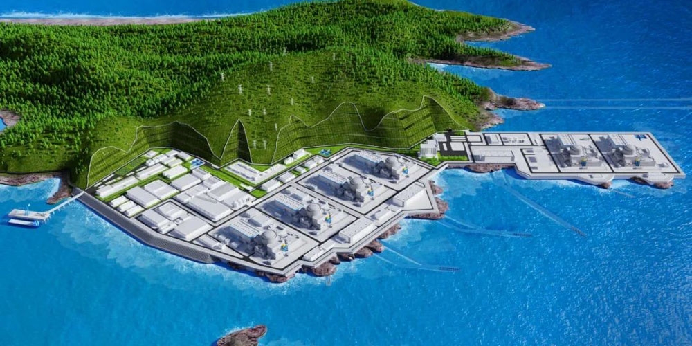 Illustration de la centrale nucléaire de Jinqimen