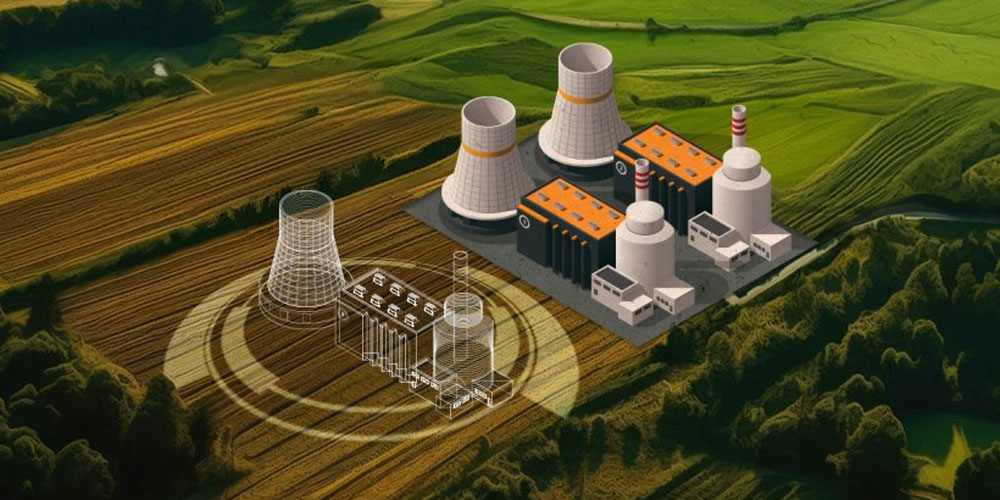 Illustration d'un site nucléaire