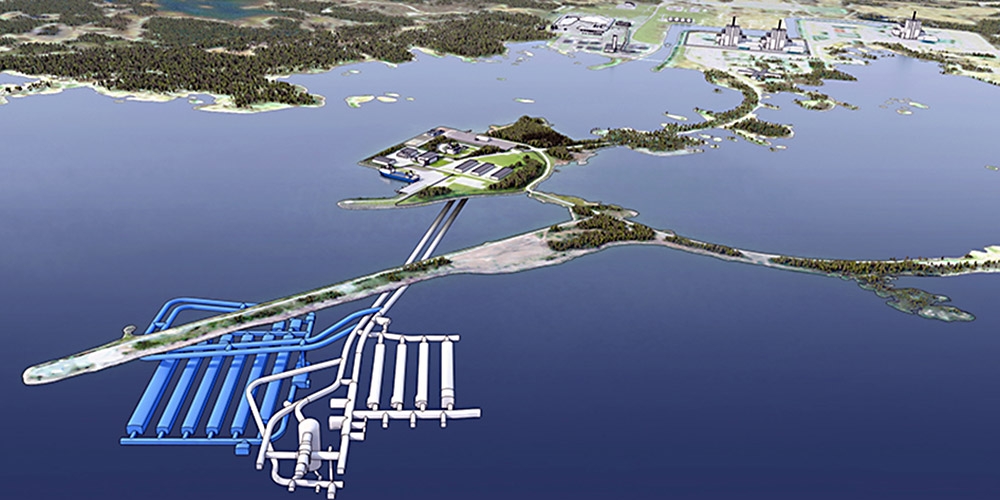 Illustration des geologischen Tiefenlagers SFR für kurzlebige schwach- und mittelaktive Abfälle in Schweden