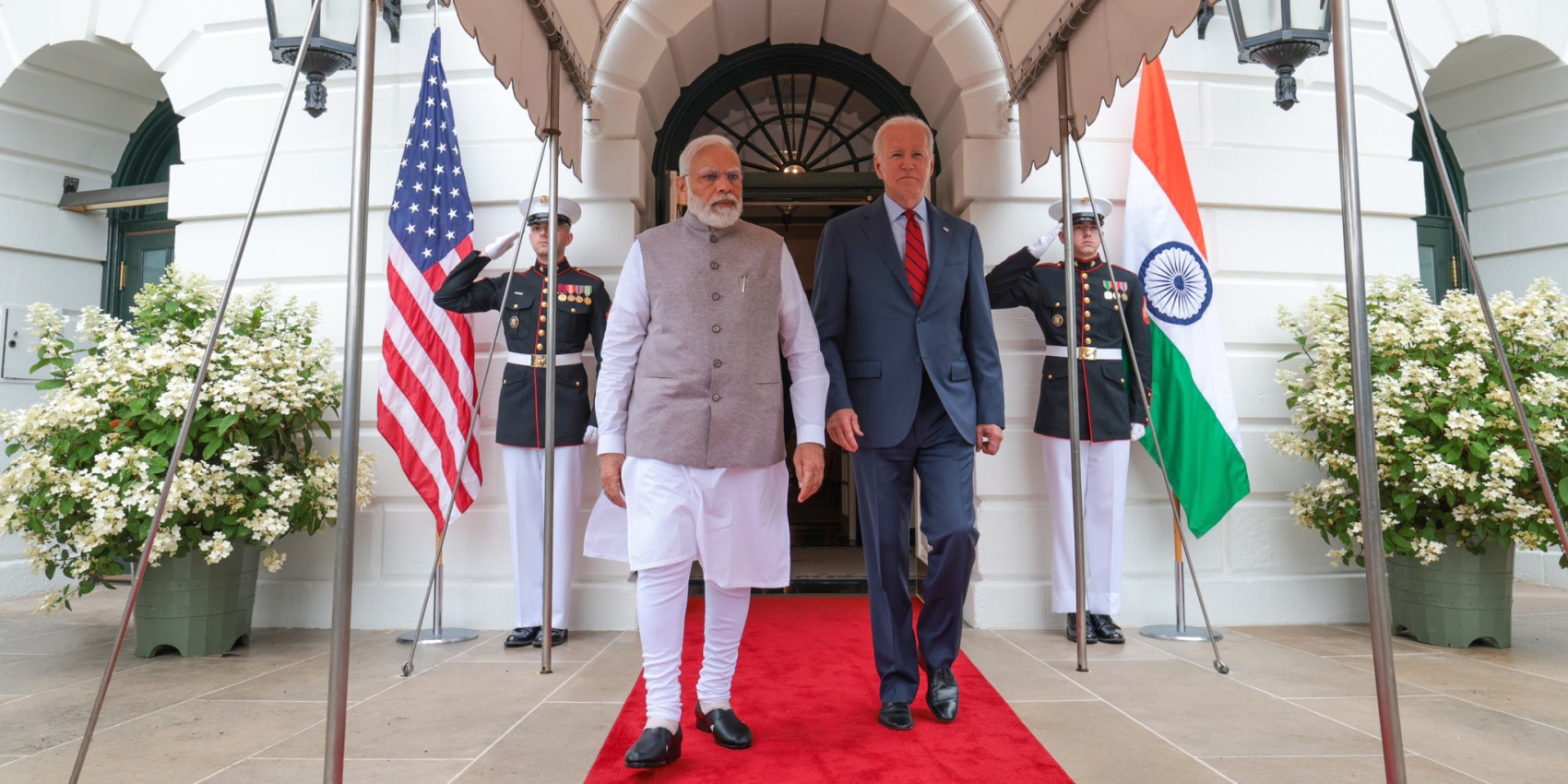 Le Premier ministre indien Narendra Modi et le président américain Joe Biden