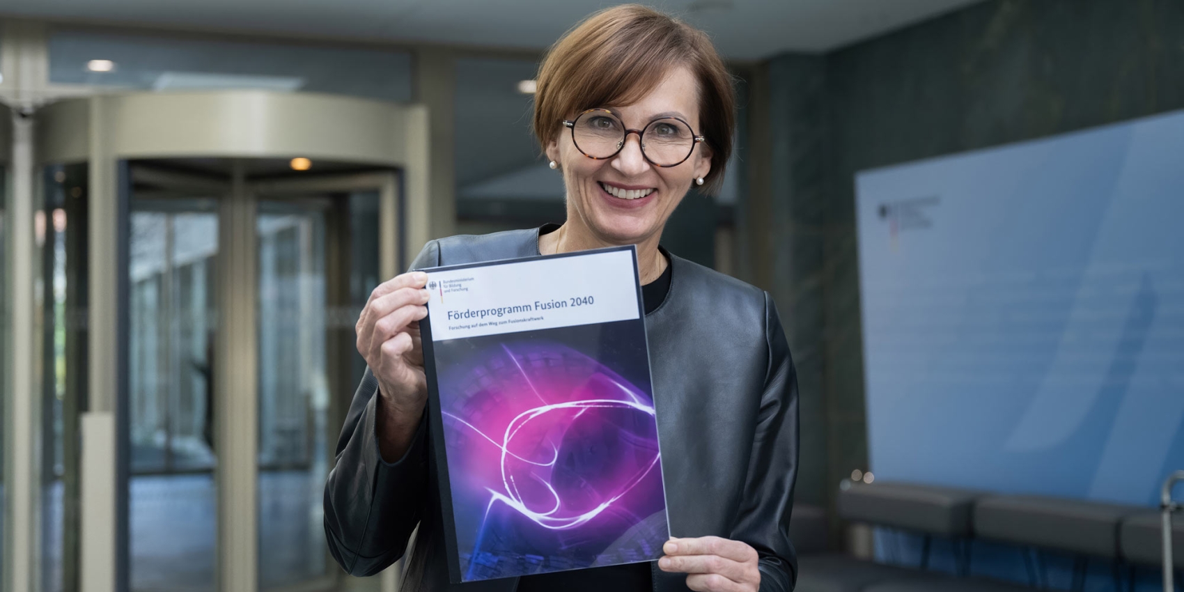 La ministre allemande de la Recherche, Bettina Stark-Watzinger, et le nouveau programme d’encouragement Fusion 2040