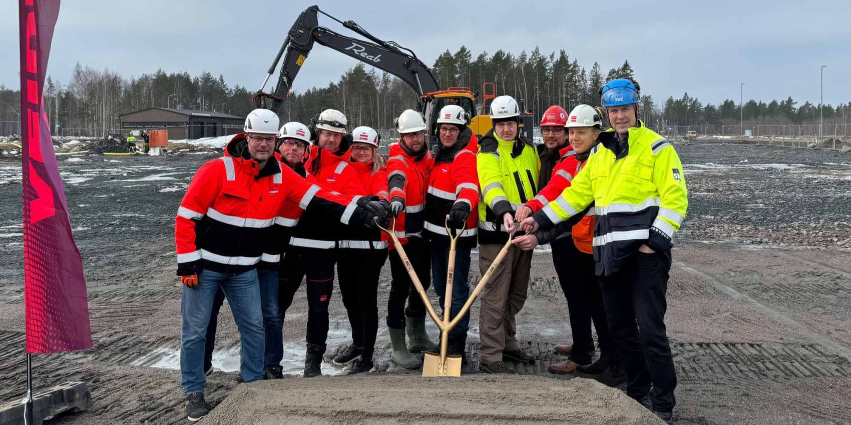 Spatenstich für das neue Geologiegebäude der schwedischen Entsorgungsorganisation SKB