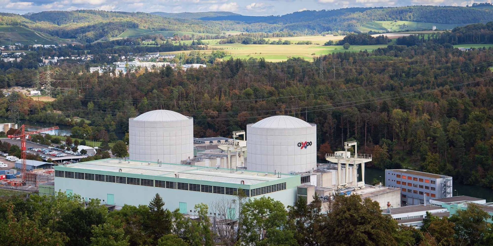 Les réacteurs 1 et 2 de la centrale nucléaire de Beznau