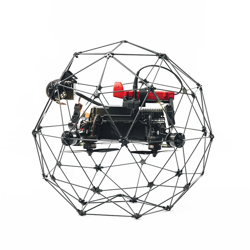 Die neue Indoor-Drohne Elios 2 RAD ist mit einem Dosimeter ausgestattet und kann speziell für Inspektionen in kerntechnischen Anlagen eingesetzt werden.