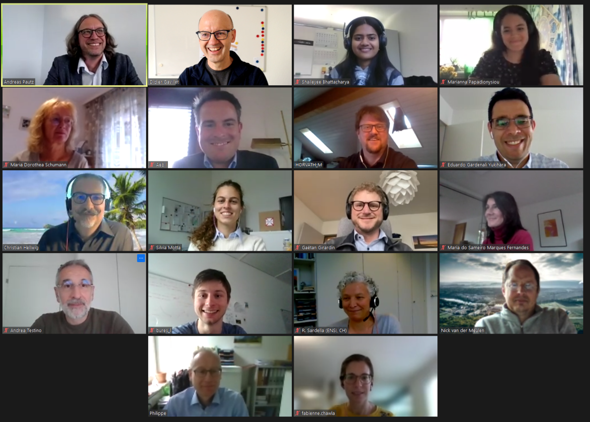 Les membres du jury et les doctorants récompensés lors de la PhD Day virtuelle.